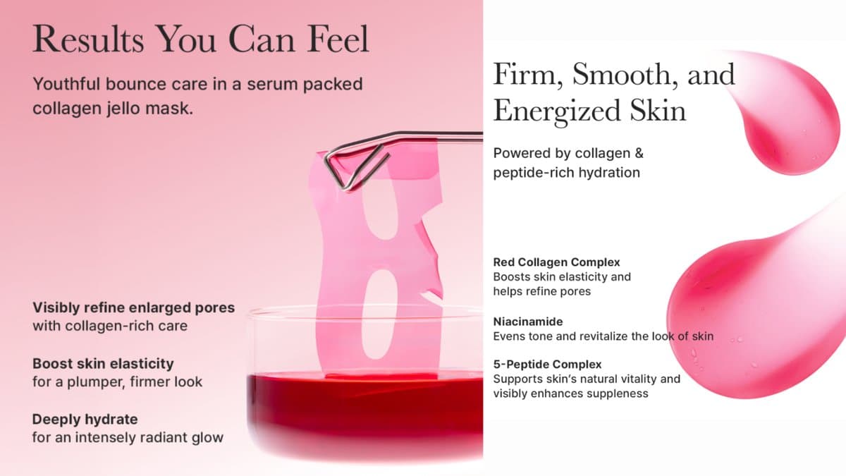 Arencia - Red Collagen Jello Mask Niacinamide + Peptides alt