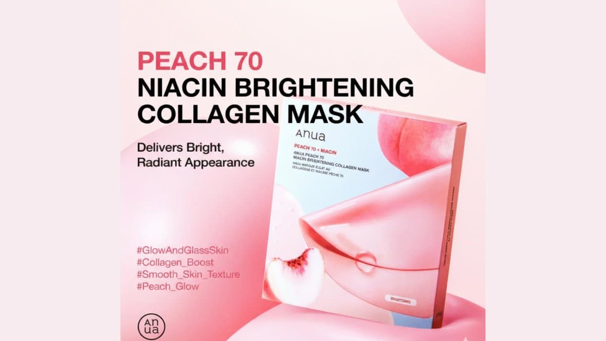 Anua - Peach 70 Niacin Brightening Collagen Mask With  Niacinamide + Collagen alt