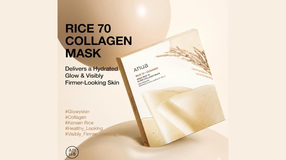 Anua - Rice 70 Glow Collagen Mask  With Ceramide + Collagen alt