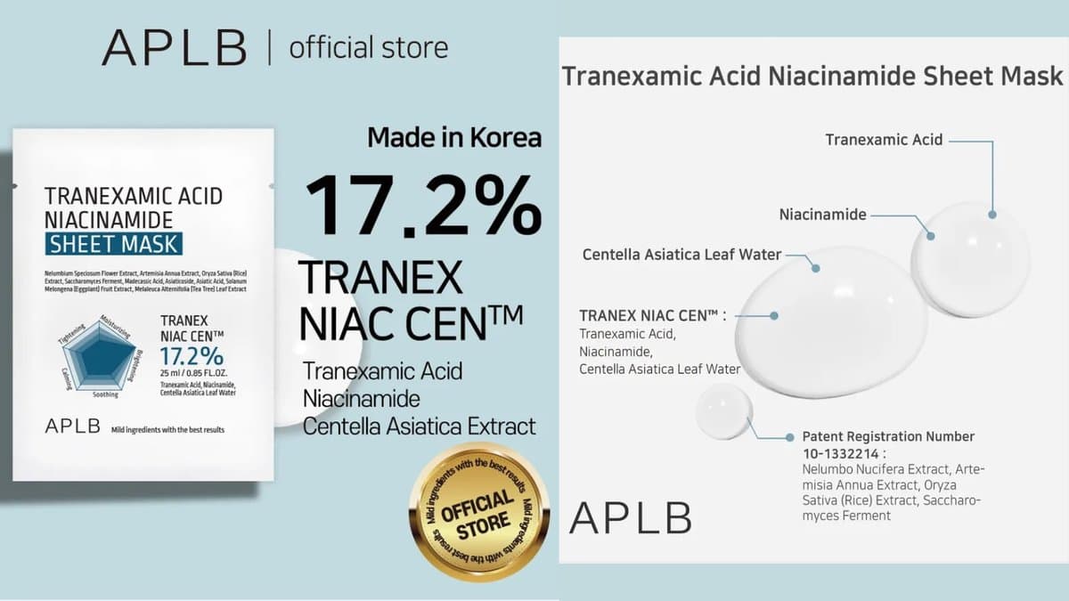 APLB - Tranexamic Acid Niacinamide Sheet Mask For Brightening And Acne alt