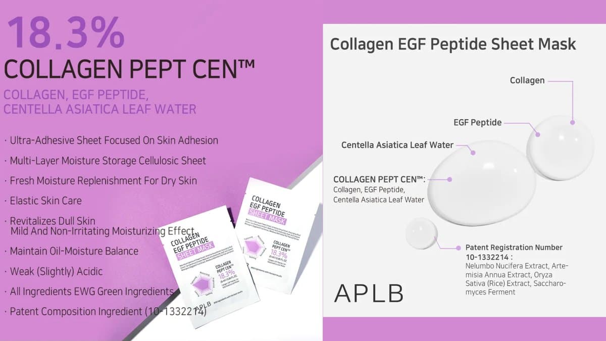 APLB - Collagen EGF Peptide Sheet Mask alt