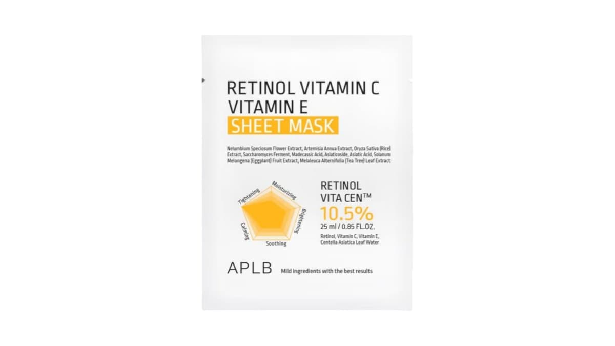 APLB - Retinol Vitamin C Vitamin E Sheet Mask For Brightening And Revitalization