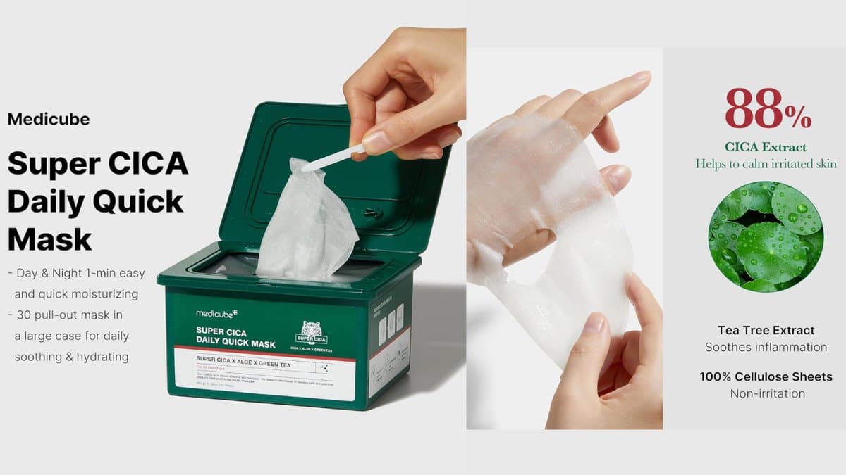 medicube - Super Cica Daily Quick Mask  - 30pcs alt