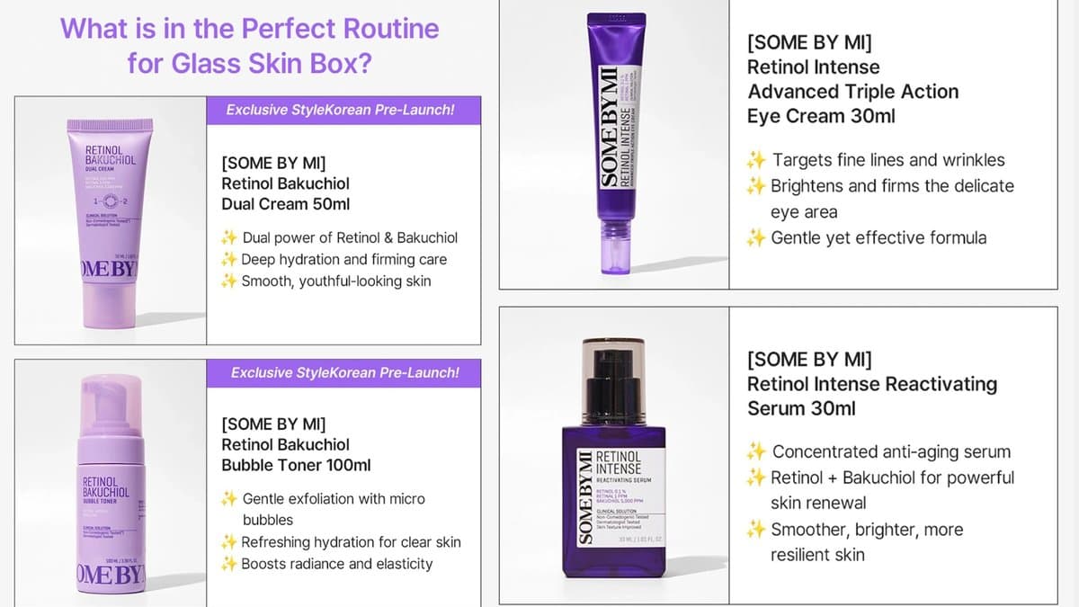 SOMEBYMI - 4 Piece Set - Complete Routine for Glass Skin Box alt
