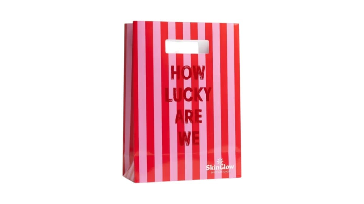 Gift Bag - ' How Lucky Are We ' - Medium Size