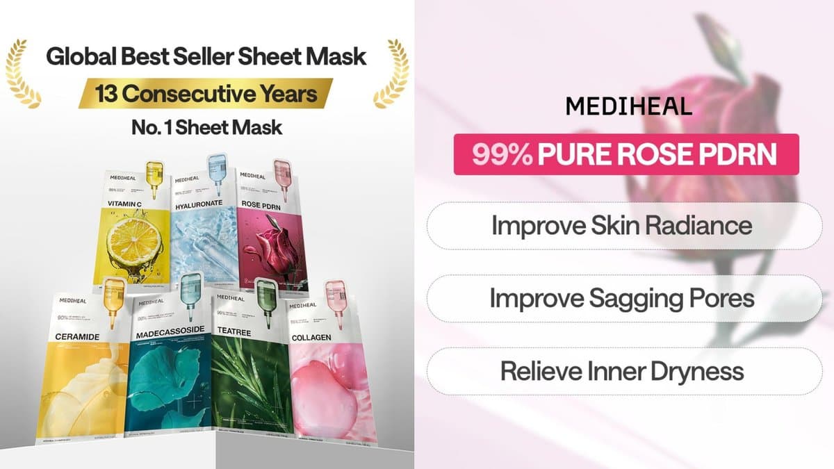 Mediheal - Rose PDRN Essential Mask Healthy Glow  / 1pc alt