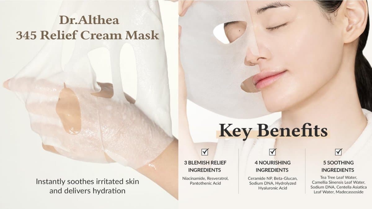 Dr.Althea 345 Relief Cream Mask With Niacinamide & Tea Tree Leaf Water alt