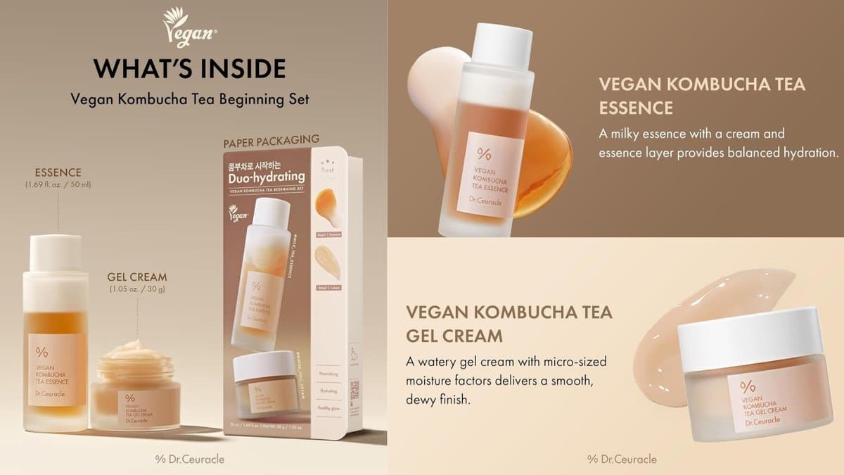 Dr.Ceuracle - Vegan Kombucha Beginning Set (Essence 50ml + Gel Cream 30g) alt